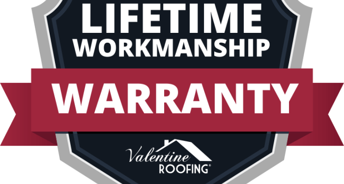 Washington's best lifetime workmanship warranty for roofing | Valentine ...